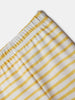 Nautinati Pack of 2 Yellow Striped and White Printed Leggings for Girls