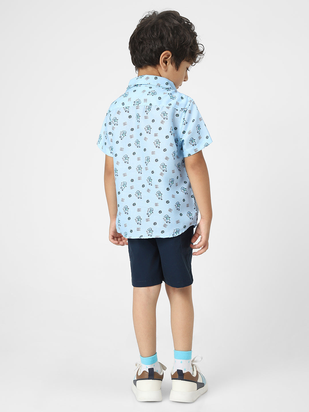 Dino Printed Shirt Set