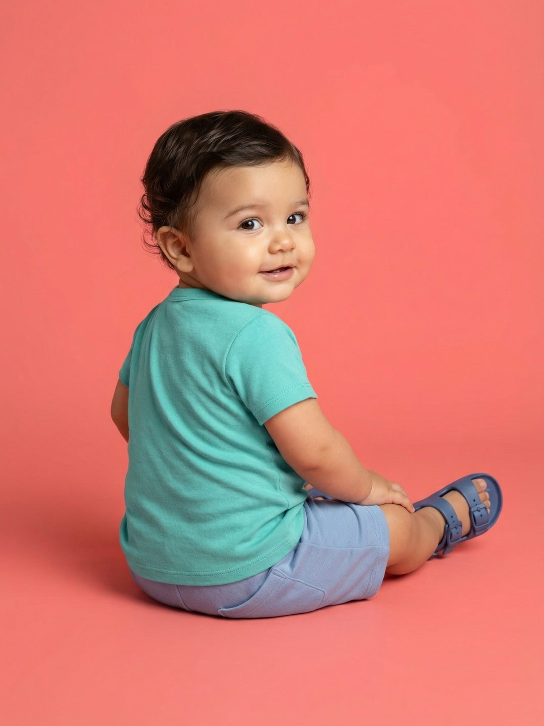 Nautinati Boys' Cotton Disney The Lion King Printed T-shirt with Snap Buttons