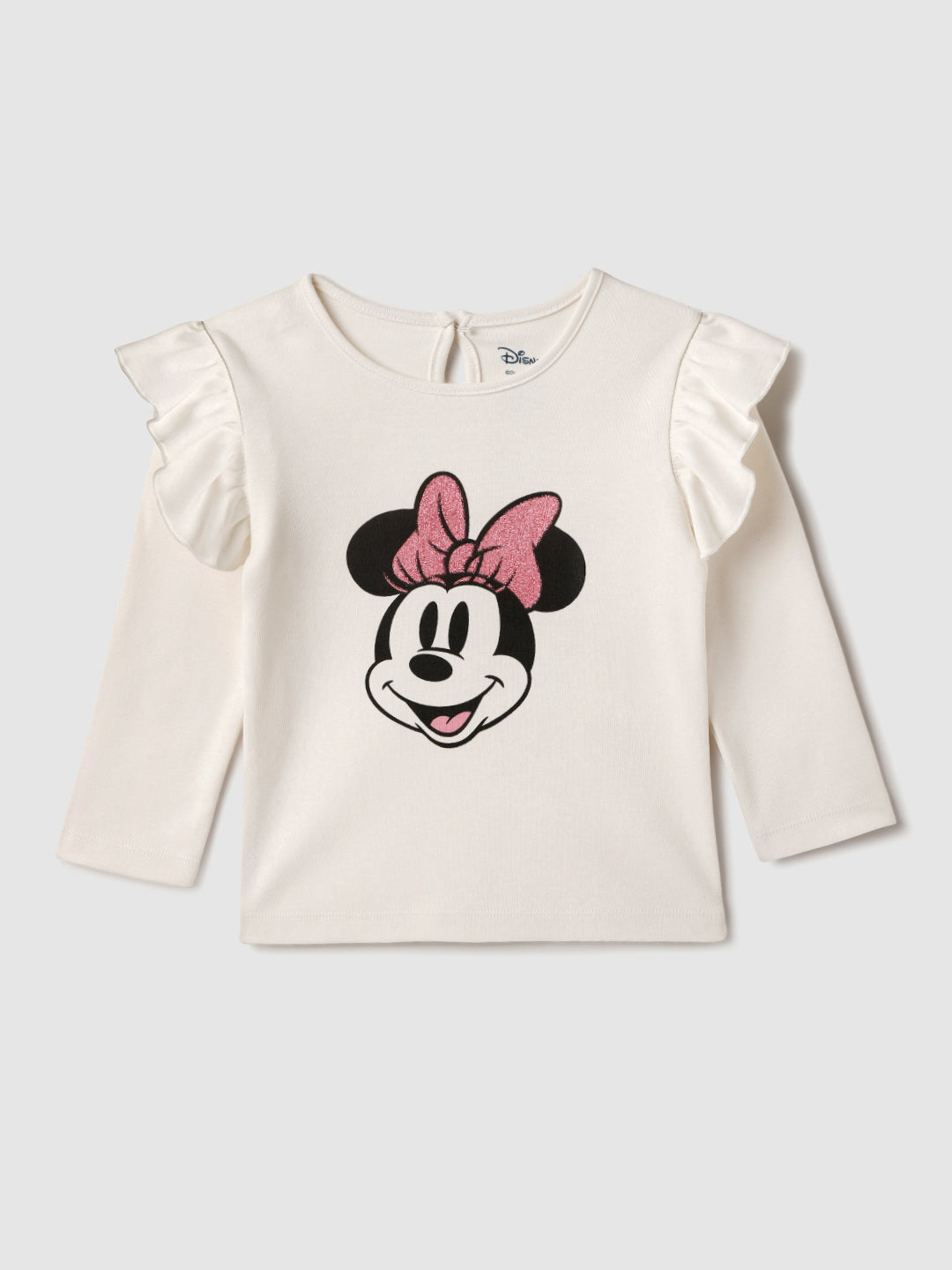 Nautinati Infant Girls’ Cotton Minnie Mouse Printed Top and Pants Set