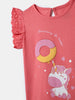 Nautinati Girls' Cotton Top| Donut Puff Print| Age 0 - 2 Years
