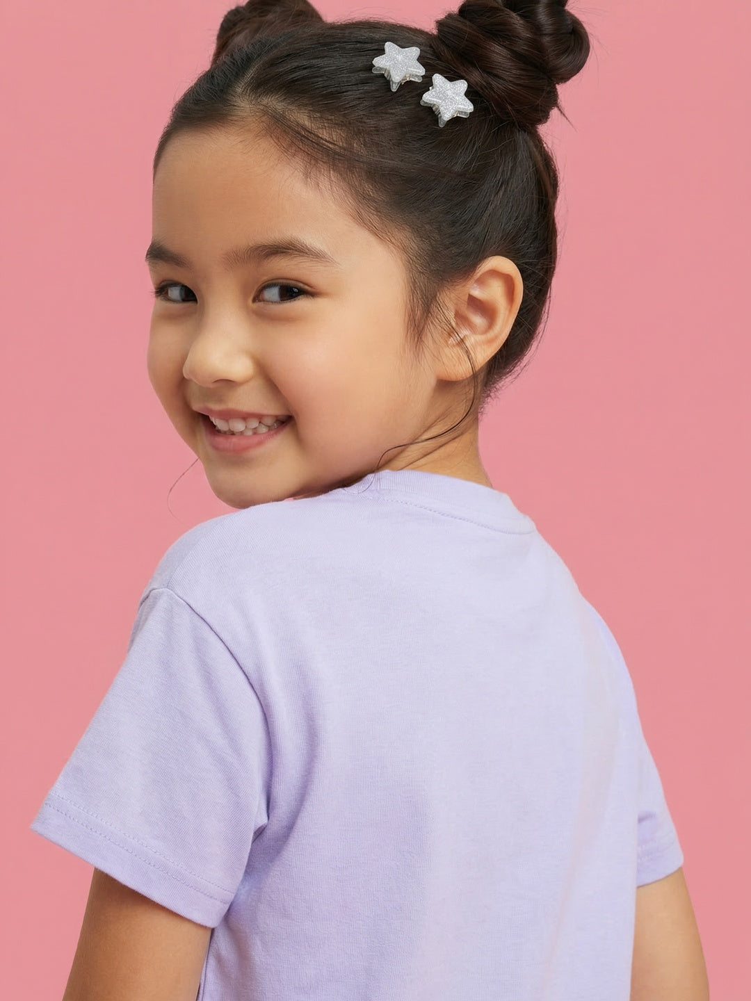 Nautinati Girls' 100% Cotton Disney Minnie Mouse Graphic Printed Night Suit Set