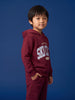 Nautinati Boys Embroided Oversized Varsity Hoodie and Jogger Set