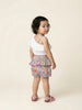 Nautinati Girls' Single-shouldered Top & All-over Floral Shorts Co-ord Set
