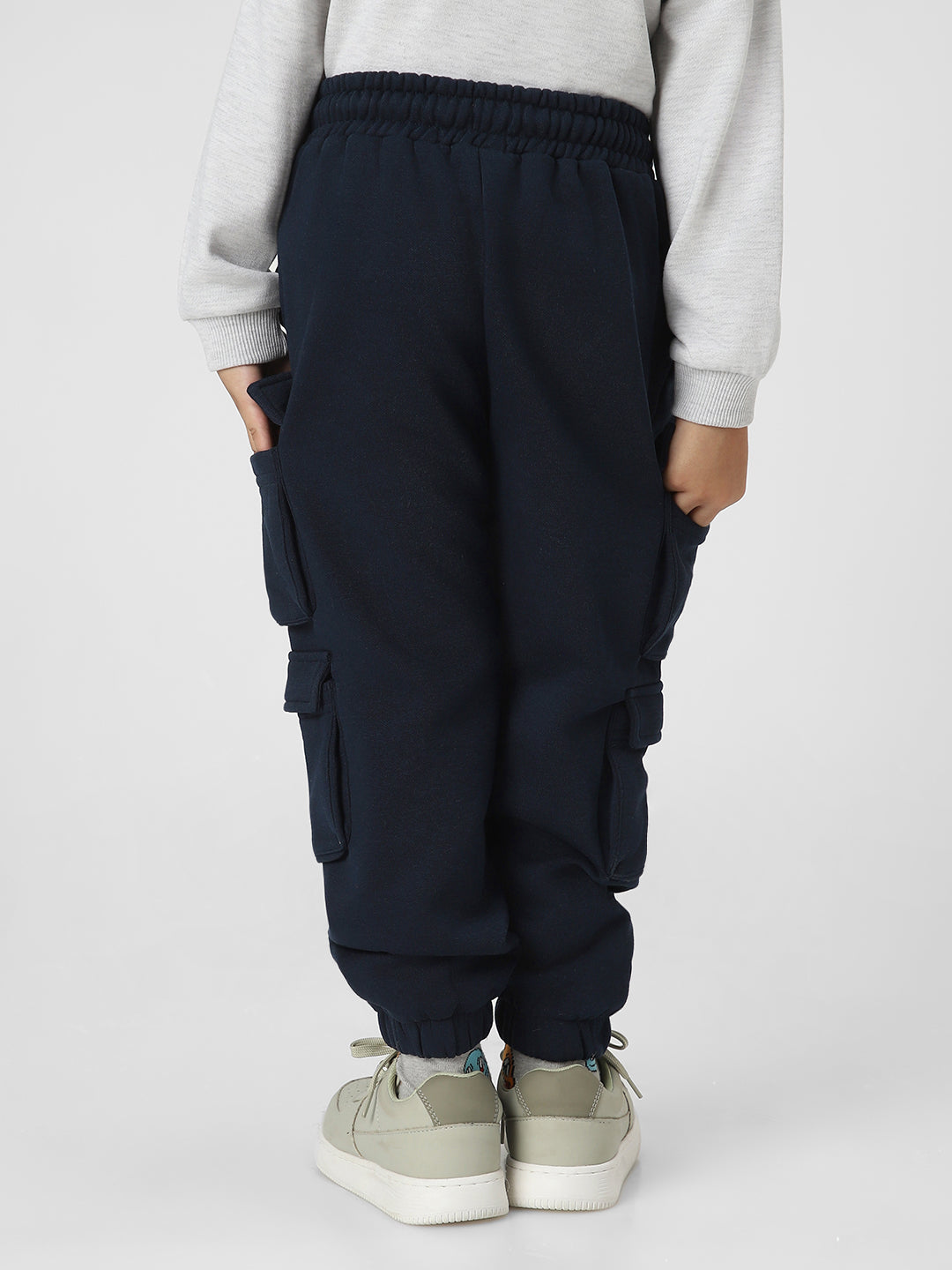 Nautinati Boys' Solid Utility Joggers