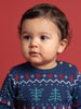 Nautinati Baby Boys Relaxed Fit Fairisle Christmas Jacquard Knit Sweater