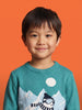 Nautinati Boys Polar Bear Blue Relaxed Fit Round Neck Sweater