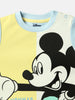 Nautinati Infants Cotton Mickey Mouse T-shirt with Colourblock Sleeves