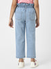 Nautinati Girls' Cotton Denim Distressed Jeans