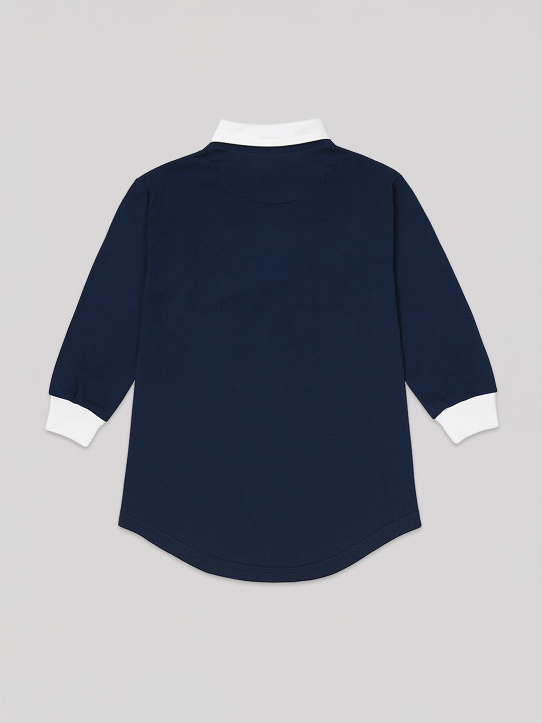 Nautinati Navy Blue Minnie Mouse Sweatshirt Dress for Girls