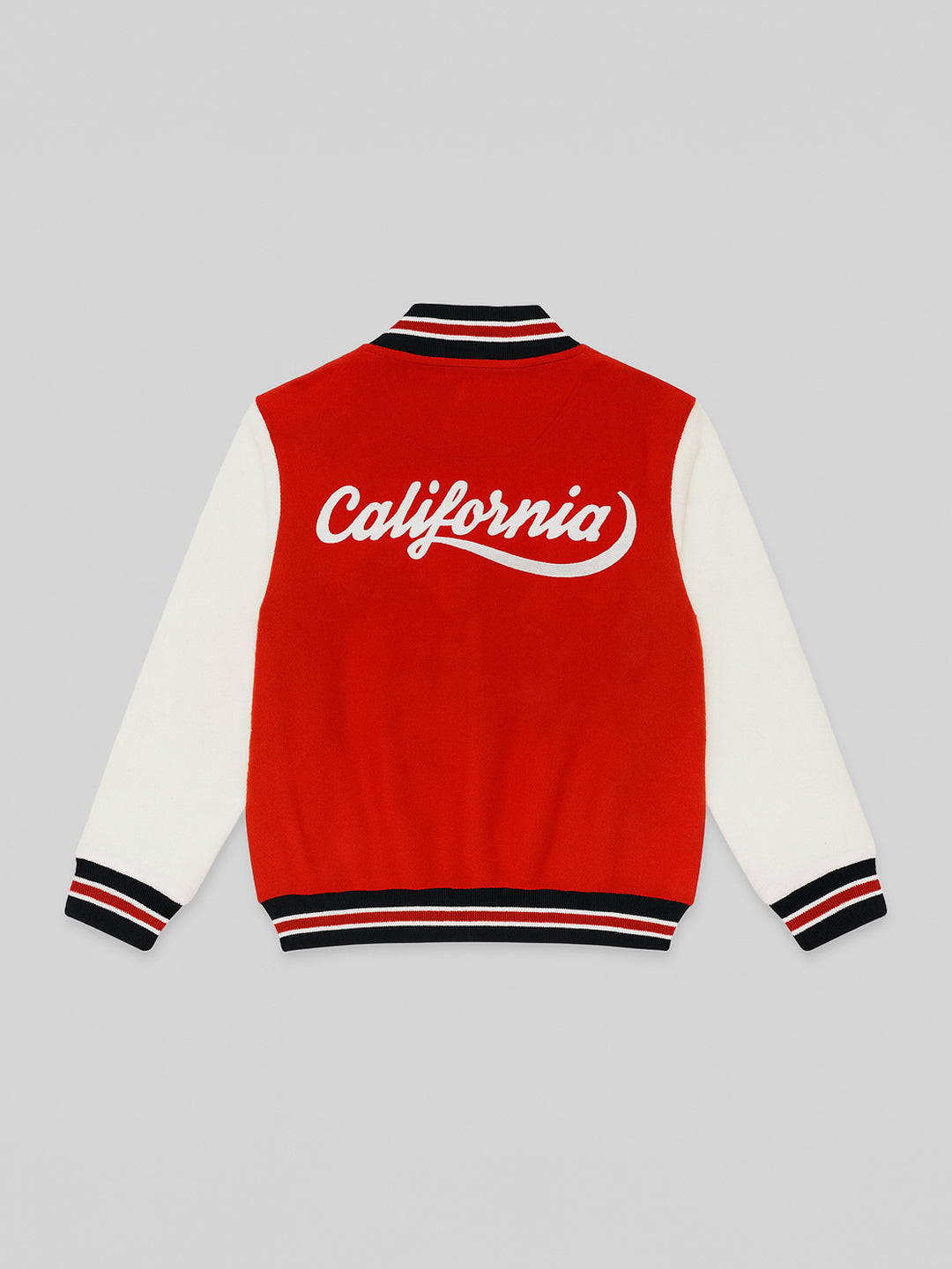 Nautinati Colourblocked Red and White Jacket for Boys