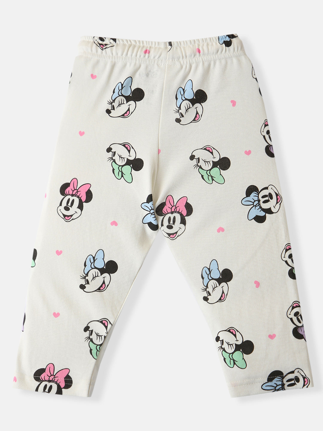 Nautinati Girls Cotton Disney Printed T-shirt and Trackpant Co-ord Set