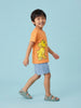 Nautinati Boys' 100% Cotton Crew Neck Disney Lion King Simba Placement Print T-shirt