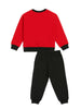 Nautinati Red & Black Mickey Mouse Print Sweatshirt Set for Boys