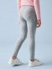 Nautinati Girls' 100% Cotton Pack of 2 Regular Fit Solid Essentials Leggings