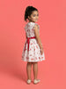 Nautinati Girls' 100% Cotton Valentine's Day Theme Pet Dogs All-over Print Shirt Dress with Peter Pan Collar