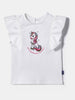 Nautinati Girls' Cotton Top and Mesh Skirt Set| Pigment Print | Age 0 - 2 Years