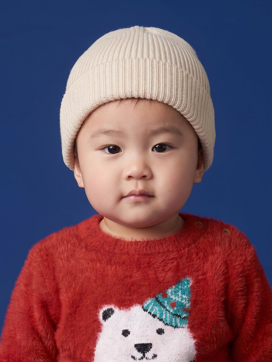 Nautinati Baby Boys Polar Bear Fuzzy Sweater, Age 3 Months -2 Years