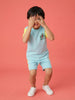 Nautinati Boys Colourblocked Graphic Printed Oversized T-shirt and Shorts Co-ord Set