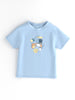 Nautinati Blue Graphic Print T-shirt and Pants Set for Infant Boys