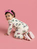 Nautinati Baby Girls' 100% Cotton All-over Disney Minnie Mouse & Heart Print T-shirt and Trackpant Co-ord Set