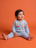 Nautinati Baby Girls Floral Knit Sweater & Jogger Set