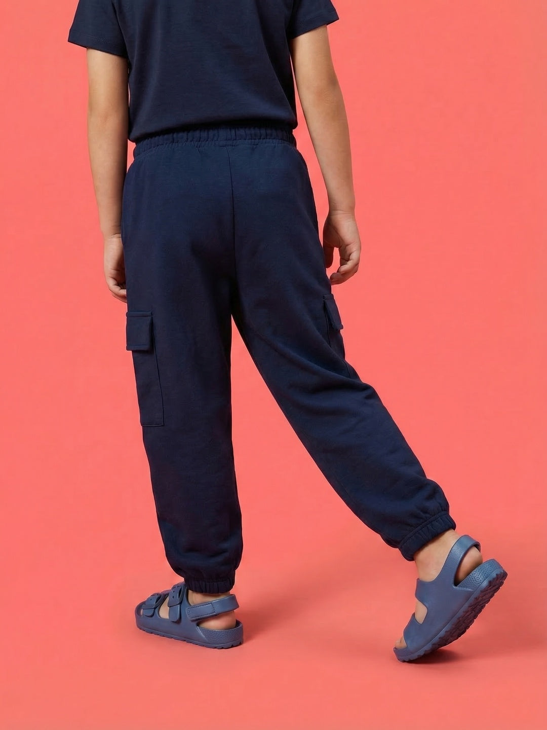 Nautinati Boys' 100% Cotton Disney Cars Placement Print Cargo Joggers