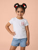 Nautinati Girls' Pack of 2 Cotton Cherry Printed T-shirts