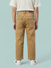 Nautinati Boys Pure Cotton Khaki Straight Fit Jeans