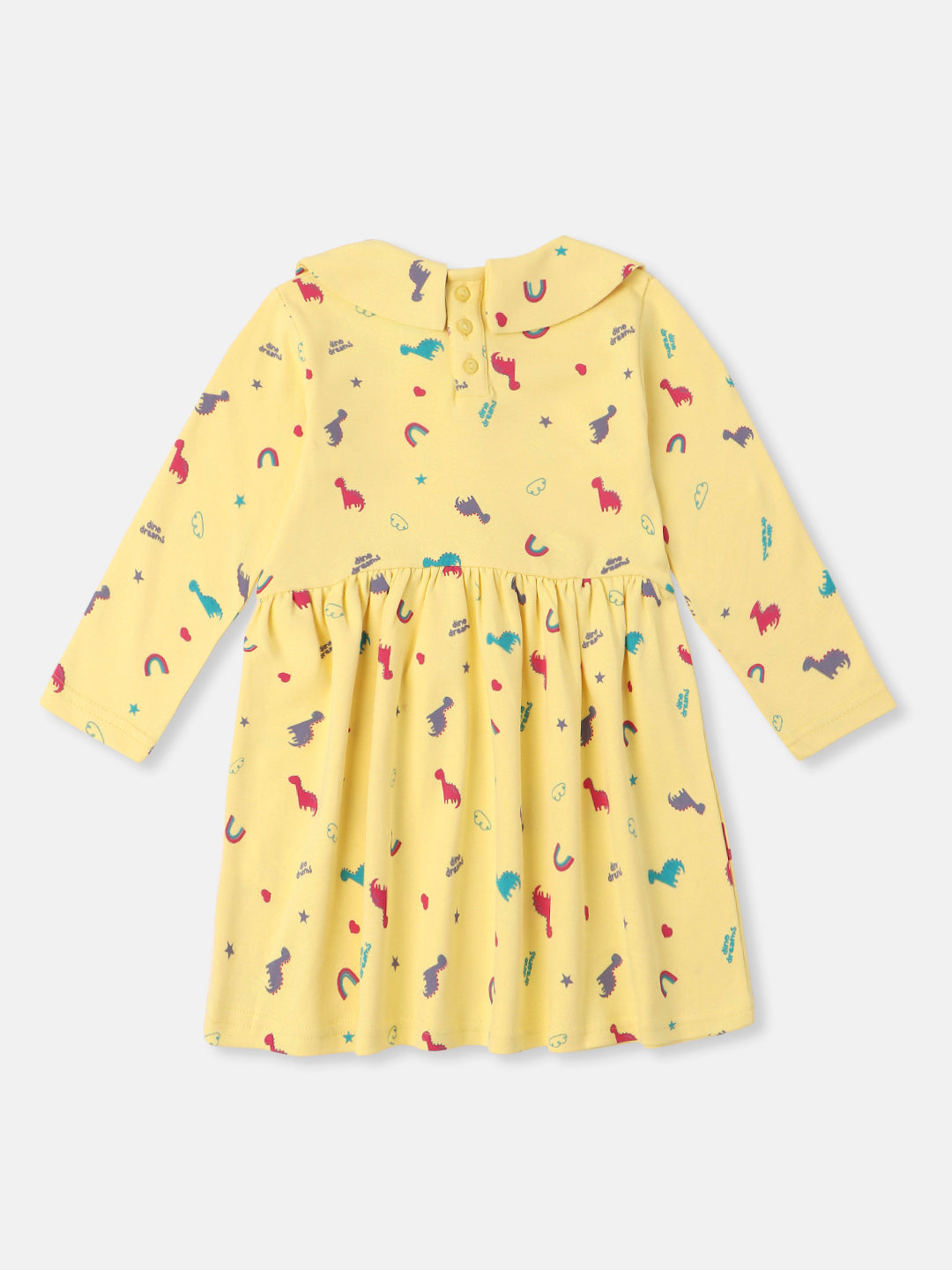 Nautinati Infantsâ€™ Cotton All Over Graphic Print Dress with Matching Headband