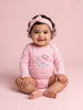 Nautinati Baby Girls Cotton Dinosaur Print Bodysuit with Headband (No Return | No Cancellation)