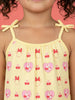 Nautinati  Girls All-over Minnie Mouse Printed Regular Fit Tie-up Style Sleeveless Dress