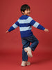 Nautinati Boys Relaxed Fit Chunky Knit Striped Sweater