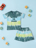 Nautinati Tie and Dye Multicolour Cotton T-shirt and Shorts Set for Boys
