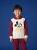 Nautinati Boys Disney Mickey Mouse Puff Printed Oversized Hoodie and Jogger Set
