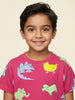Nautinati Boys Cotton Dino Print Half-Sleeve T-shirt and Shorts Clothing Set