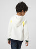 Boys Colourful Hooded Sweatshirt With Placket Detail