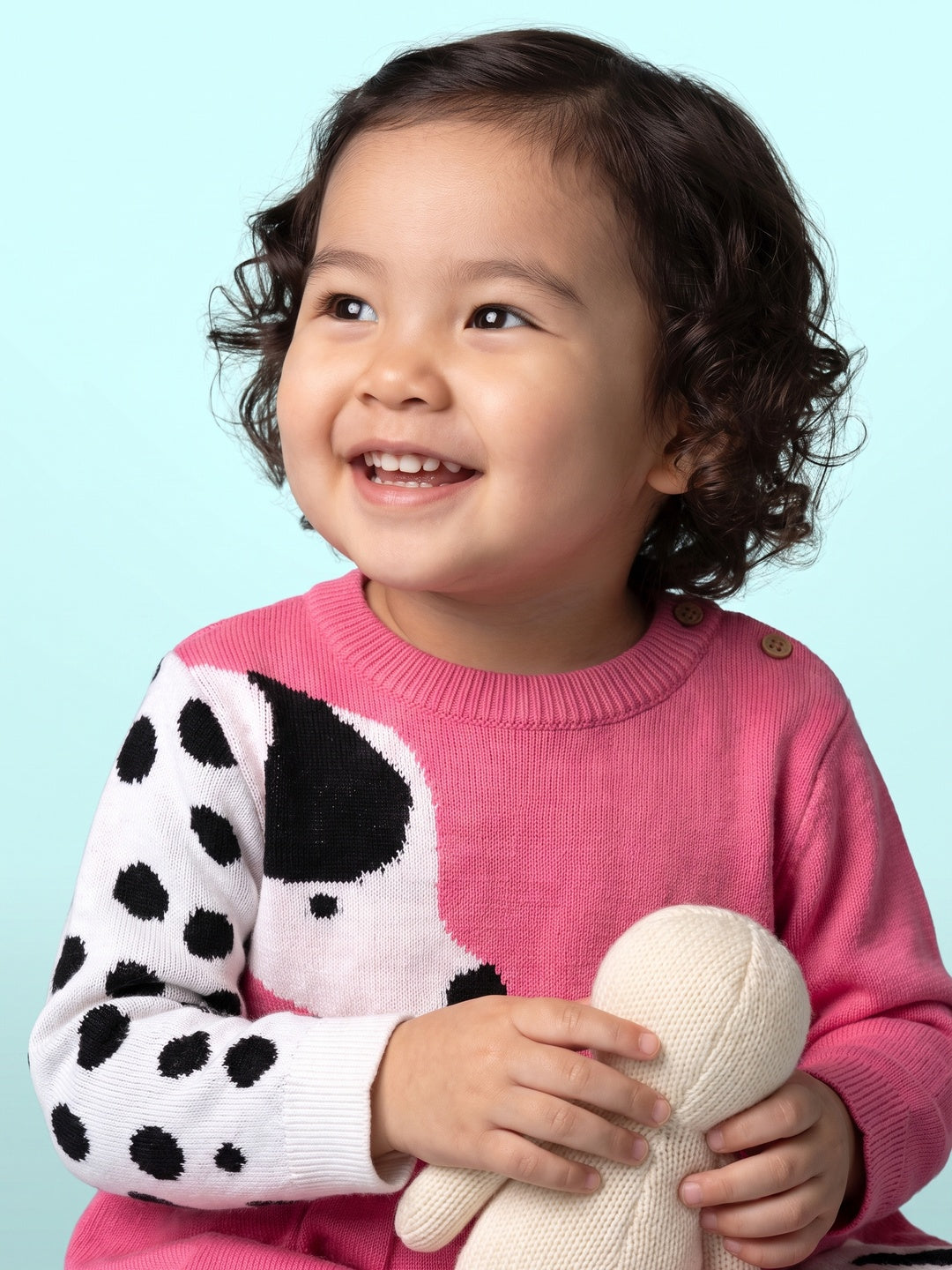 Nautinati Baby Girls Dalmatian Sweater Dress, Age 3 Months-2 Years