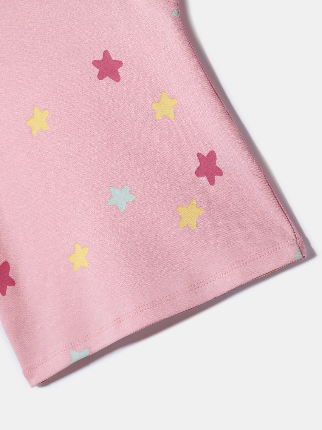 Nautinati Girls' 100% Cotton Printed Tops | Pack of 2 | Age 0 - 2 Years