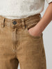 Nautinati Boys Pure Cotton Khaki Straight Fit Jeans