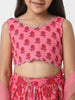 Nautinati Girls’ Choli and Ghagra Set with Dupatta | Cotton Lehenga Set for Girls | Party Wear Set for Girls
