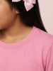 Nautinati Girls' 100% Cotton Pack of 2 Solid Essentials Crew Neck T-shirts