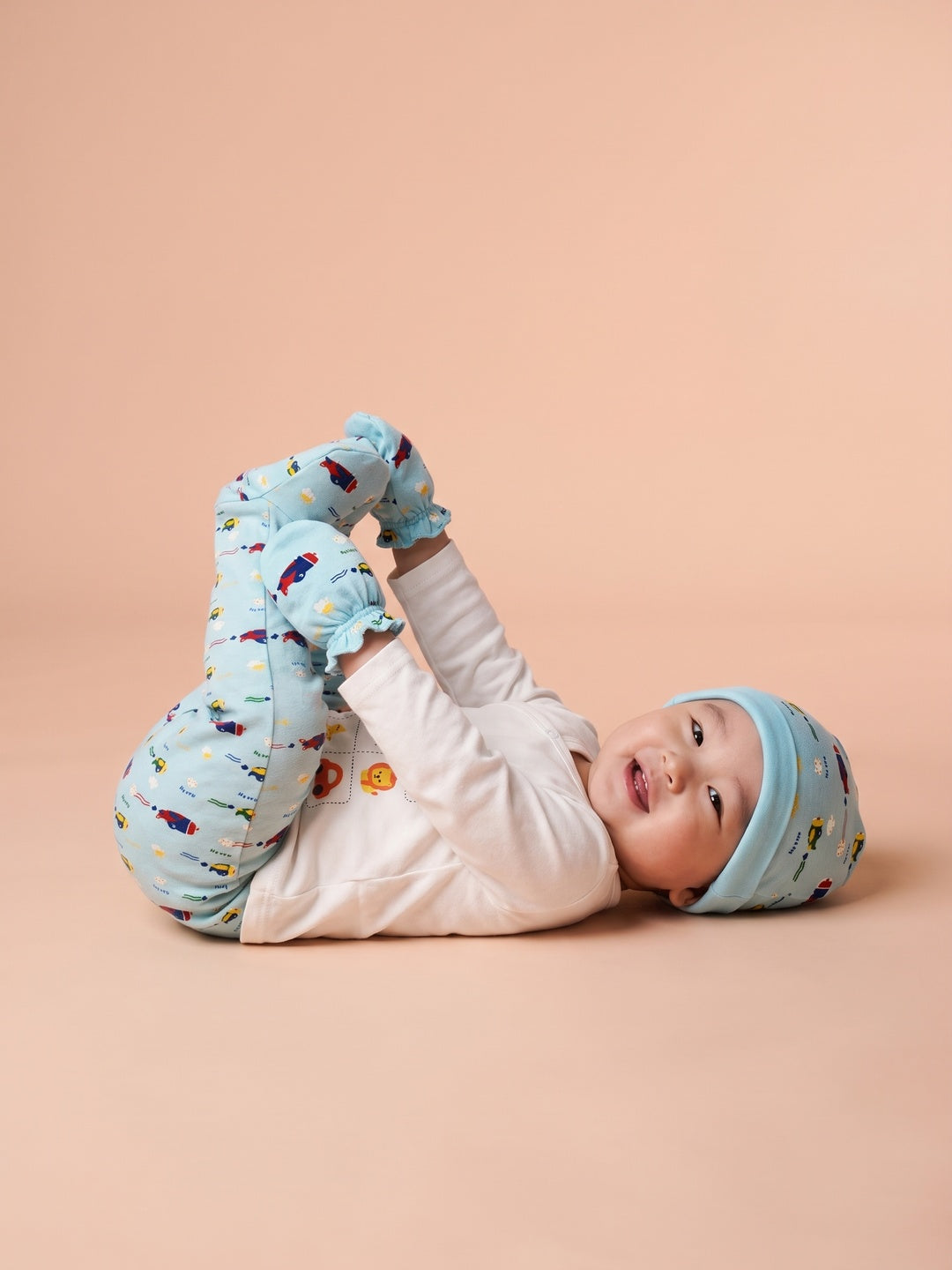 Nautinati Baby Boys Pure Cotton Summer themed Printed 5-pieces Gift Set