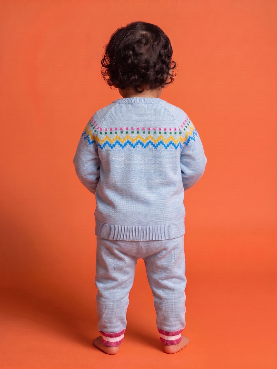 Nautinati Baby Girls Floral Knit Sweater & Jogger Set