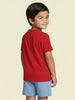 Nautinati Boys' 100% Cotton Crew Neck Marvel Spiderman Placement Print T-shirt