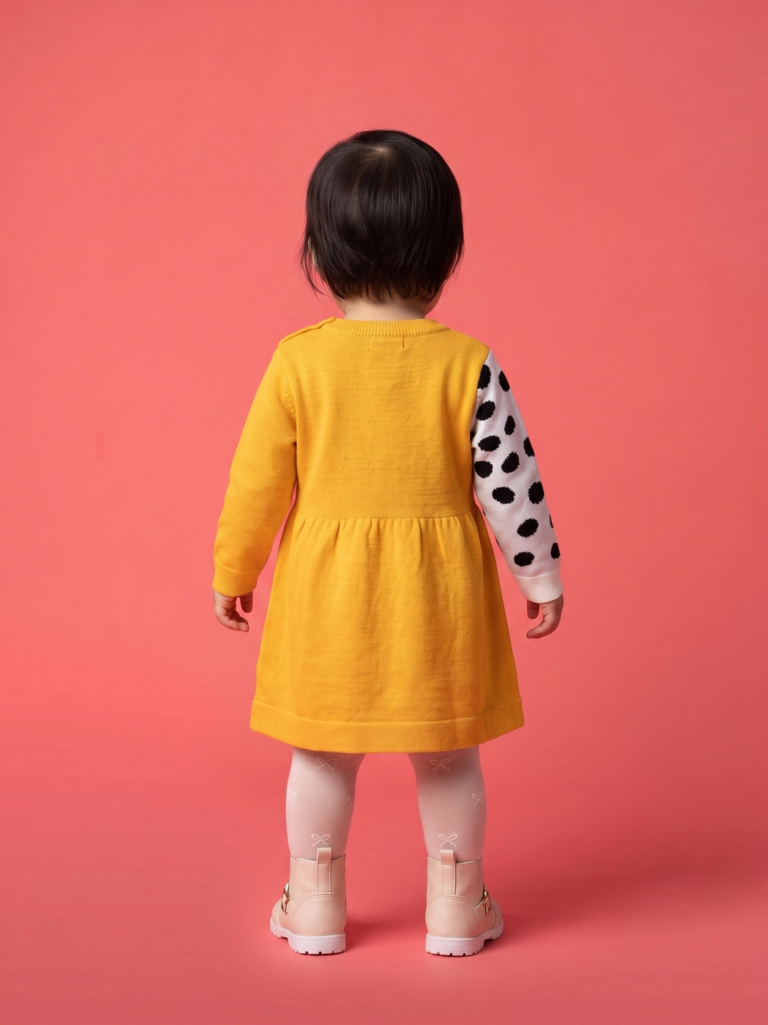 Nautinati Baby Girls Dalmatian Sweater Dress, Age 3 Months-2 Years