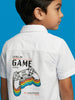 Nautinati Boys' 100% Cotton Woven Gaming Graphic Print Shirt