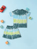 Nautinati Tie and Dye Multicolour Cotton T-shirt and Shorts Set for Boys