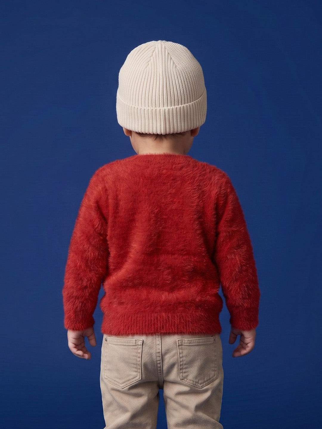 Nautinati Baby Boys Polar Bear Fuzzy Sweater, Age 3 Months -2 Years