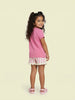 Nautinati Girls' 100% Cotton Disney Minnie Mouse Printed T-shirt and Shorts Night Suit Set